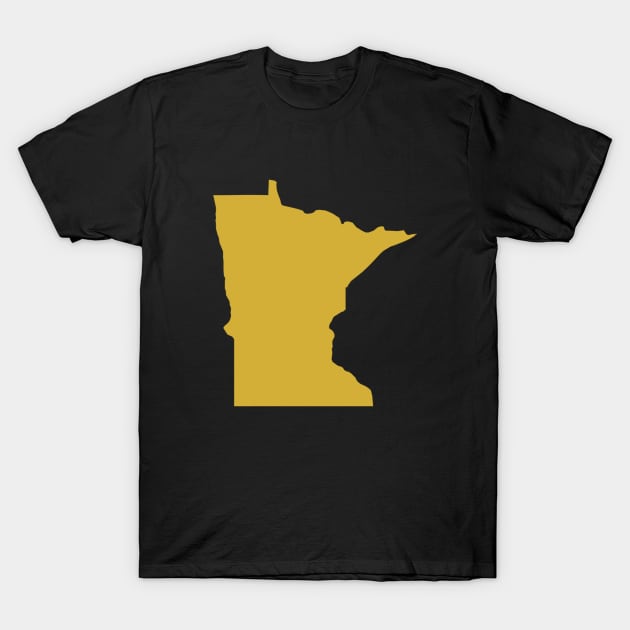 Minnesota state map T-Shirt by Wordandart